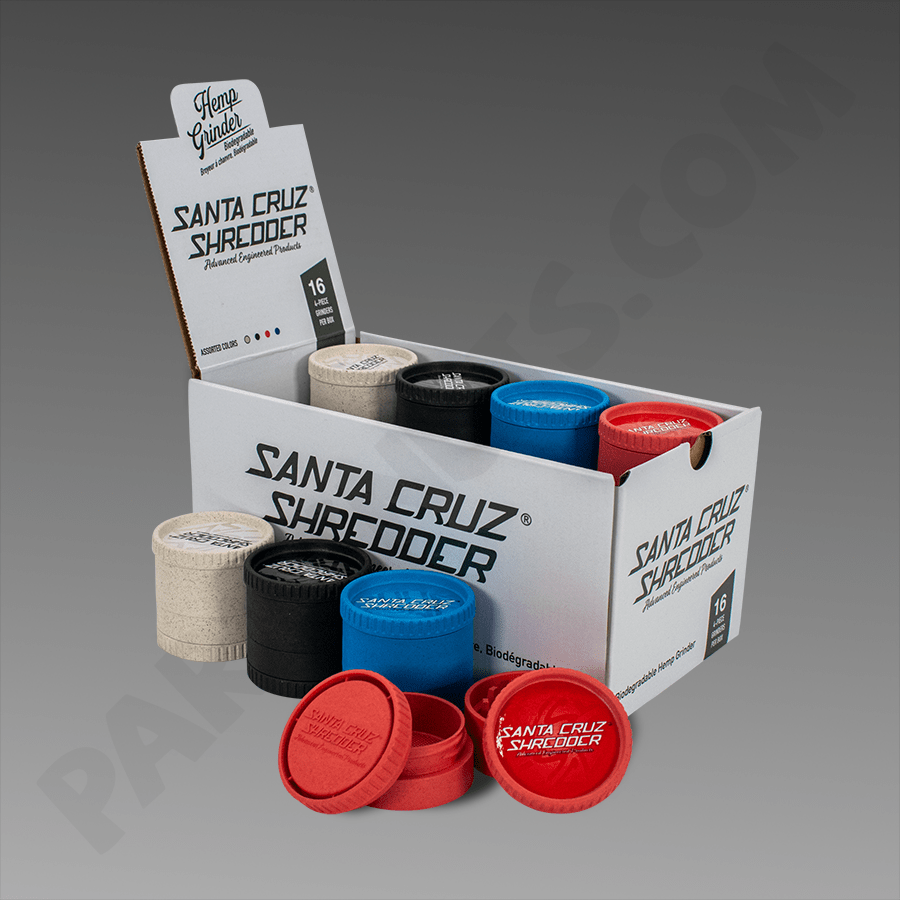 Santa Cruz Hemp Grinder Med 4pc Box of 16